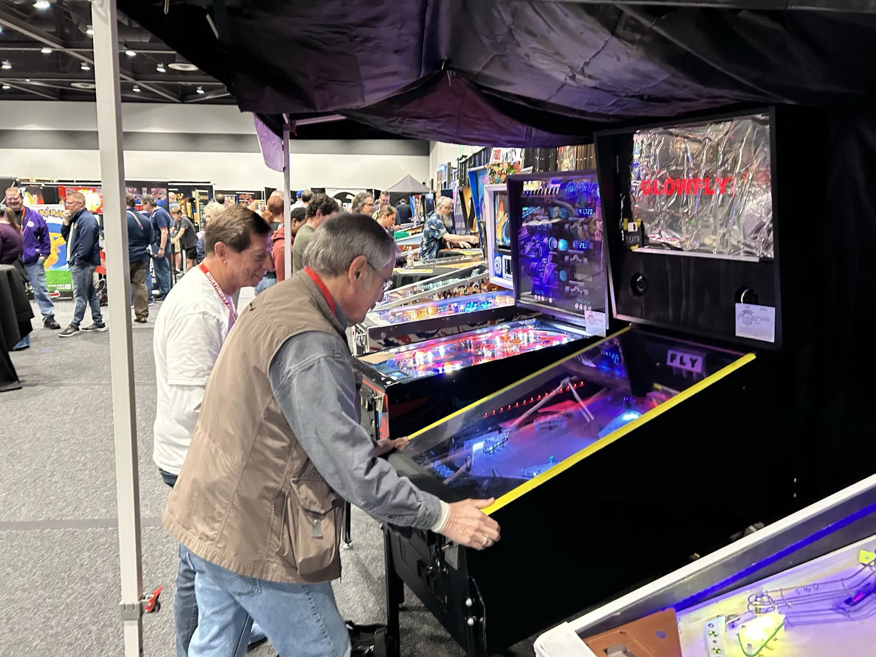 Jersey Jack and Roger Sharpe playing GLOWFLY